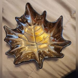 Yankee Candle Golden Maple Leaf Candle Tray